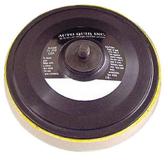 AutoQuip - 6" Diam Hook & Loop Disc Backing Pad - Medium Density, 10,000 RPM - Eagle Tool & Supply