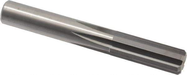 M.A. Ford - 9/16" Solid Carbide 6 Flute Chucking Reamer - Straight Flute, 0.535" Straight Shank, 1-1/2" Flute Length, 4" OAL - Eagle Tool & Supply