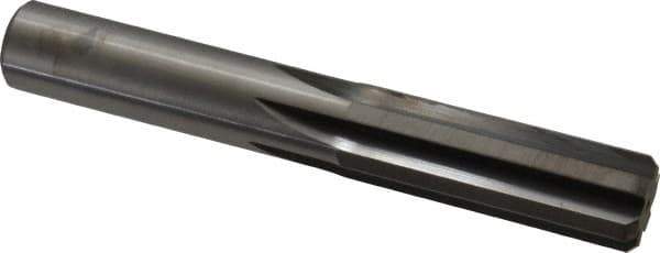 M.A. Ford - 19/32" Solid Carbide 6 Flute Chucking Reamer - Straight Flute, 0.565" Straight Shank, 1-3/4" Flute Length, 4" OAL - Eagle Tool & Supply
