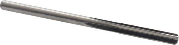 M.A. Ford - #25 Solid Carbide 4 Flute Chucking Reamer - Straight Flute, 0.143" Straight Shank, 3/4" Flute Length, 2-1/2" OAL - Eagle Tool & Supply