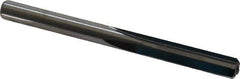 M.A. Ford - 1/4" Solid Carbide 4 Flute Chucking Reamer - Straight Flute, 0.244" Straight Shank, 1" Flute Length, 3" OAL - Eagle Tool & Supply