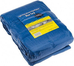 Value Collection - 40' Long x 30' Wide Polyethylene Tarp & Dust Cover - Blue - Eagle Tool & Supply