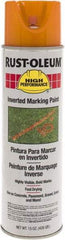 Rust-Oleum - 15 fl oz Orange Marking Paint - 300' to 350' Coverage at 1-1/2" Wide, Solvent-Based Formula - Eagle Tool & Supply