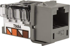 Hubbell - 8 Position, Cat5e Modular Jack - CSA Certified, RoHS Compliant, UL Listed - Eagle Tool & Supply