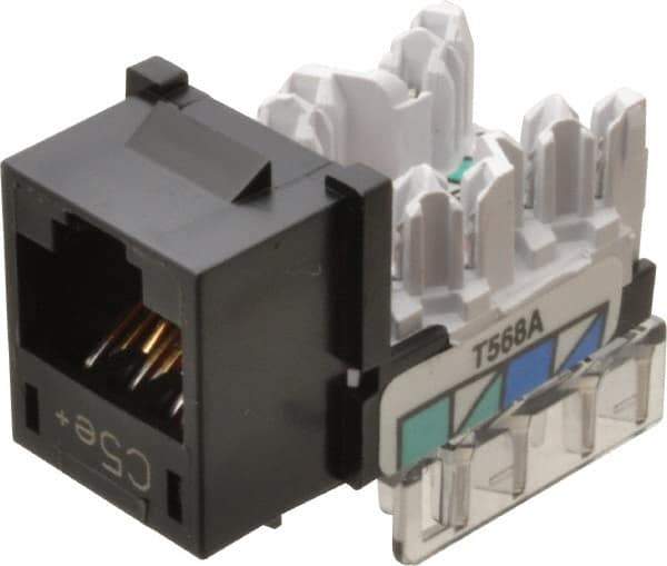 Hubbell - 8 Position, Cat5e Modular Jack - CSA Certified, RoHS Compliant, UL Listed - Eagle Tool & Supply
