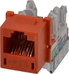 Hubbell - 8 Position, Cat5e Modular Jack - CSA Certified, RoHS Compliant, UL Listed - Eagle Tool & Supply