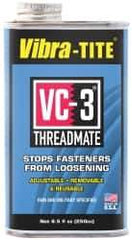 Vibra-Tite - 8.5 oz Can, Red, Low Strength Threadlocker - Series VC-3, 24 hr Full Cure Time, Hand Tool, Heat Removal - Eagle Tool & Supply