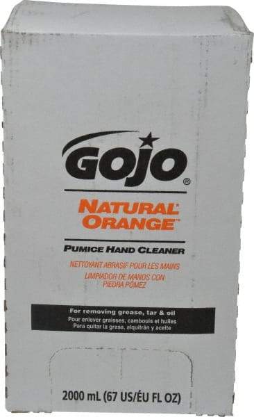 GOJO - 2 L Bag-in-Box Refill Liquid Hand Cleaner - General Duty, White, Orange Scent - Eagle Tool & Supply