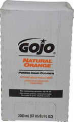 GOJO - 2 L Bag-in-Box Refill Liquid Hand Cleaner - General Duty, White, Orange Scent - Eagle Tool & Supply