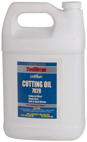 Crown - Crown, 1 Gal Bottle Cutting Fluid - Straight Oil, For Deep Drawing, Drilling, Forming, Grinding, Machining, Sawing - Eagle Tool & Supply