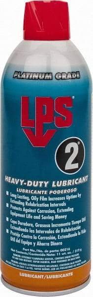 LPS - 16 oz Aerosol Nondrying Film Lubricant - Clear Amber, Food Grade - Eagle Tool & Supply