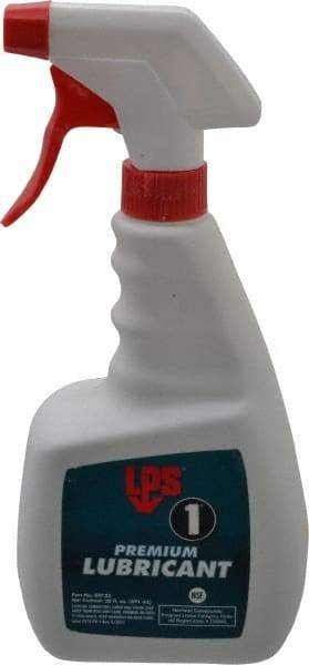 LPS - 22 oz Trigger Spray Bottle Dry Film Penetrant/Lubricant - Clear Yellow, Food Grade - Eagle Tool & Supply