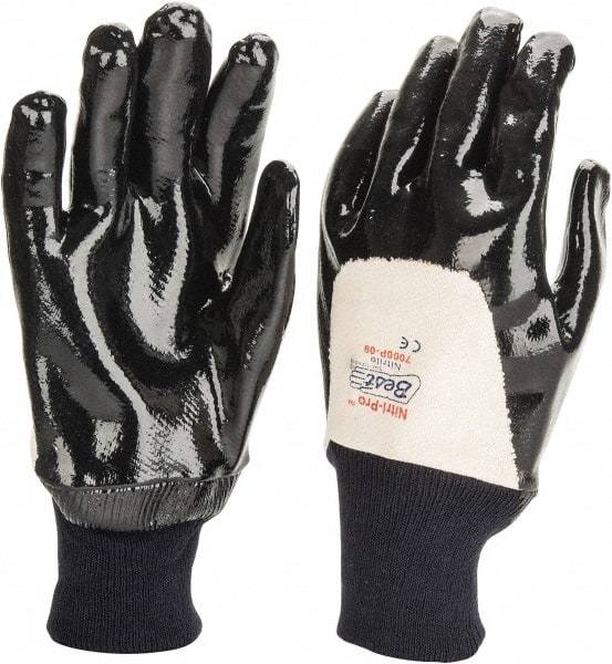 SHOWA - Size M (9) Nitrile Coated Jersey General Protection Work Gloves - Eagle Tool & Supply