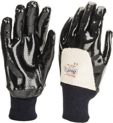 SHOWA - Size M (9) Nitrile Coated Jersey General Protection Work Gloves - Eagle Tool & Supply