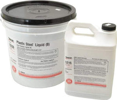 Devcon - 25 Lb Pail Two Part Epoxy - 45 min Working Time, Series Plastic Steel - Eagle Tool & Supply