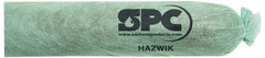 Brady SPC Sorbents - 12 Gal, 12' Long, 3" Diam, Polypropylene Sock - Chemical & Hazmat, Green - Eagle Tool & Supply