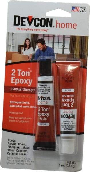 Devcon - 1 oz Tube Two Part Epoxy - 30 min Working Time - Eagle Tool & Supply