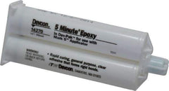 Devcon - 2 oz Cartridge Two Part Epoxy - 3 to 6 min Working Time, 1,900 psi Shear Strength - Eagle Tool & Supply