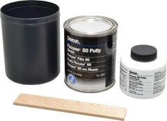 Devcon - 1 Lb Kit Black Urethane Putty - 120°F (Wet), 180°F (Dry) Max Operating Temp, 15 min Tack Free Dry Time - Eagle Tool & Supply