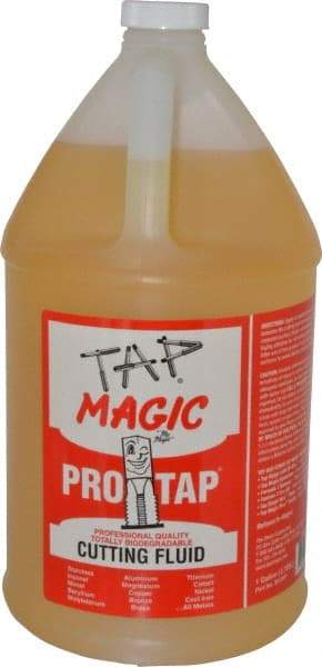 Tap Magic - Tap Magic ProTap, 1 Gal Bottle Cutting & Tapping Fluid - Semisynthetic, For Boring, Broaching, Drilling, Engraving, Facing, Milling, Reaming, Sawing, Threading, Turning - Eagle Tool & Supply