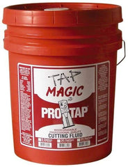 Tap Magic - Tap Magic ProTap, 5 Gal Pail Cutting & Tapping Fluid - Semisynthetic, For Boring, Broaching, Drilling, Engraving, Facing, Milling, Reaming, Sawing, Threading, Turning - Eagle Tool & Supply