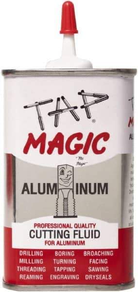 Tap Magic - Tap Magic Aluminum, 4 oz Can Cutting & Tapping Fluid - Semisynthetic, For Boring, Broaching, Drilling, Engraving, Facing, Milling, Reaming, Sawing, Threading, Turning - Eagle Tool & Supply