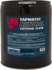 LPS - Tapmatic Natural, 5 Gal Pail Cutting & Tapping Fluid - Straight Oil, For Boring, Broaching, Drilling, Engraving, Facing, Milling, Reaming, Sawing, Tapping, Threading, Turning - Eagle Tool & Supply