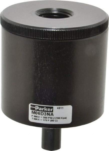 Parker - 1/2" Inlet, Drip Leg Condensate Drain - 1/8" NPT Outlet, 10 to 250 psi - Eagle Tool & Supply