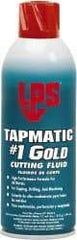 LPS - Tapmatic #1 Gold, 11 oz Aerosol Cutting & Tapping Fluid - Straight Oil, For Boring, Broaching, Drilling, Engraving, Facing, Milling, Reaming, Sawing, Tapping, Threading, Turning - Eagle Tool & Supply