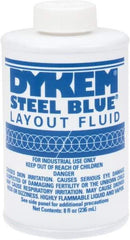 Dykem - Blue Layout Fluid - 8 Ounce Brush Top Can - Eagle Tool & Supply