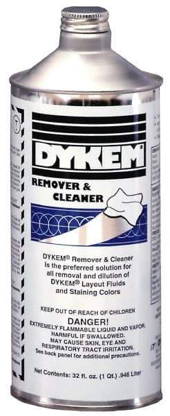 Dykem - Layout Fluid Remover and Thinner - 32 Ounce Bottle - Eagle Tool & Supply