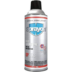 Sprayon - Blue Layout Fluid - 12 Ounce Aerosol Can - Eagle Tool & Supply