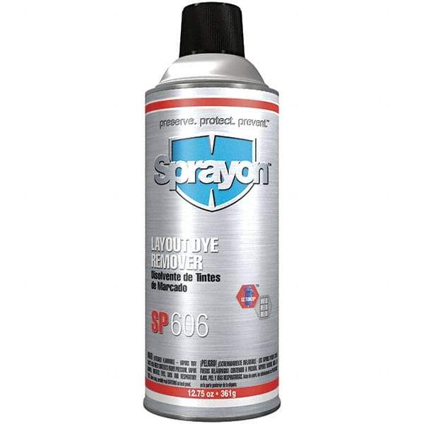 Sprayon - Layout Fluid Remover - 16 Ounce Aerosol Can, 12-3/4 Ounce Net Fill - Eagle Tool & Supply