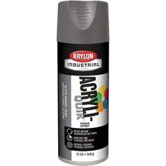 Krylon - Gray, 12 oz Net Fill, Gloss, Primer Spray Paint - 15 to 20 Sq Ft per Can, 16 oz Container - Eagle Tool & Supply