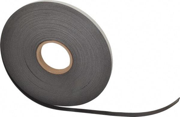 Mag-Mate - 100' Long x 1/2" Wide x 1/16" Thick Flexible Magnetic Strip - 6 Lb Max Pull Force, 3 Linear Ft/Lb Magnetic Pull Force, Adhesive Back - Eagle Tool & Supply