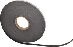 Mag-Mate - 100' Long x 1/2" Wide x 1/16" Thick Flexible Magnetic Strip - 6 Lb Max Pull Force, 3 Linear Ft/Lb Magnetic Pull Force, Adhesive Back - Eagle Tool & Supply