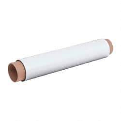 Mag-Mate - 10' Long x 24-3/8" Wide x 1/32" Thick Flexible Magnetic Sheet - 85 Lb Max Pull Force, 196 Linear Ft/Lb Magnetic Pull Force, Plain Back, White - Eagle Tool & Supply