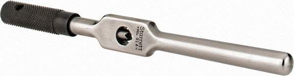 Starrett - 1/16 to 1/4" Tap Capacity, Straight Handle Tap Wrench - 6" Overall Length - Eagle Tool & Supply