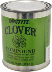 Loctite - 1 Lb Grease Compound - Compound Grade Super Fine, Grade 5A, 800 Grit, Black & Gray, Use on General Purpose - Eagle Tool & Supply