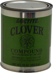 Loctite - 1 Lb Grease Compound - Compound Grade Coarse, Grade G, 80 Grit, Black & Gray, Use on General Purpose - Eagle Tool & Supply