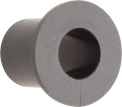 Poly Hi Solidur - 1/4" Inside x 3/8" Outside Diam, Nylon Sleeve Bearing - 0.56" Outside Diam, 0.047" Flange Thickness, 1/2" OAL - Eagle Tool & Supply