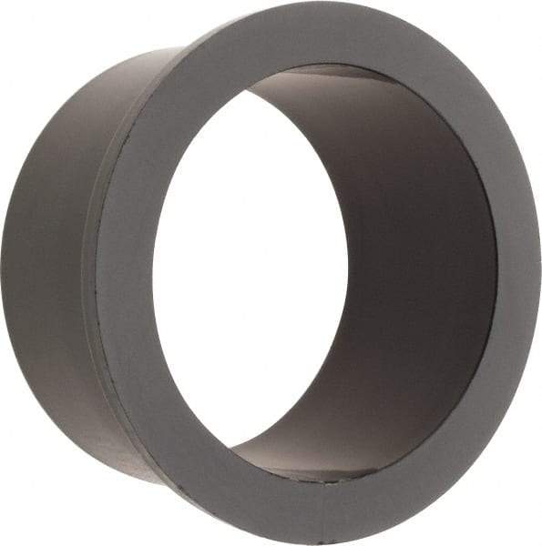 Poly Hi Solidur - 1-1/2" Inside x 1-3/4" Outside Diam, Nylon Sleeve Bearing - 2" Outside Diam, 1/8" Flange Thickness, 1" OAL - Eagle Tool & Supply