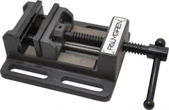 Palmgren - 3" Jaw Opening Capacity x 1-1/8" Throat Depth, Horizontal Drill Press Vise - 3" Wide Jaw, Stationary Base, Standard Speed, 6-1/2" OAL x 2-7/16" Overall Height - Eagle Tool & Supply