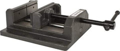 Palmgren - 6" Jaw Opening Capacity x 2" Throat Depth, Horizontal Drill Press Vise - 6" Wide Jaw, Stationary Base, Standard Speed, 11" OAL x 3-9/16" Overall Height - Eagle Tool & Supply