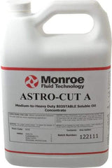 Monroe Fluid Technology - Astro-Cut A, 1 Gal Bottle Cutting & Grinding Fluid - Water Soluble, For CNC Milling, Drilling, Tapping, Turning - Eagle Tool & Supply