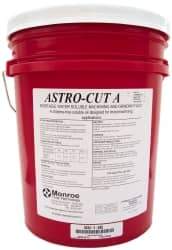 Monroe Fluid Technology - Astro-Cut A, 5 Gal Pail Cutting & Grinding Fluid - Water Soluble, For CNC Milling, Drilling, Tapping, Turning - Eagle Tool & Supply