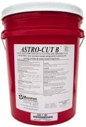 Monroe Fluid Technology - Astro-Cut B, 5 Gal Pail Cutting & Grinding Fluid - Semisynthetic, For CNC Milling, Drilling, Tapping, Turning - Eagle Tool & Supply