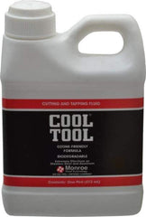 Monroe Fluid Technology - Cool Tool, 1 Pt Can Cutting & Tapping Fluid - Straight Oil, For Blanking, Boring, Broaching, Drilling, Hobbing, Milling, Reaming, Tapping, Turning - Eagle Tool & Supply