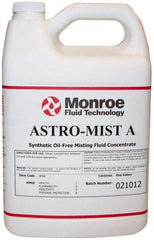 Monroe Fluid Technology - Astro-Mist A, 1 Gal Bottle Grinding Fluid - Synthetic, For Light Machining - Eagle Tool & Supply