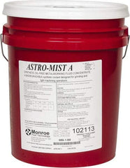 Monroe Fluid Technology - Astro-Mist A, 5 Gal Pail Grinding Fluid - Synthetic, For Light Machining - Eagle Tool & Supply